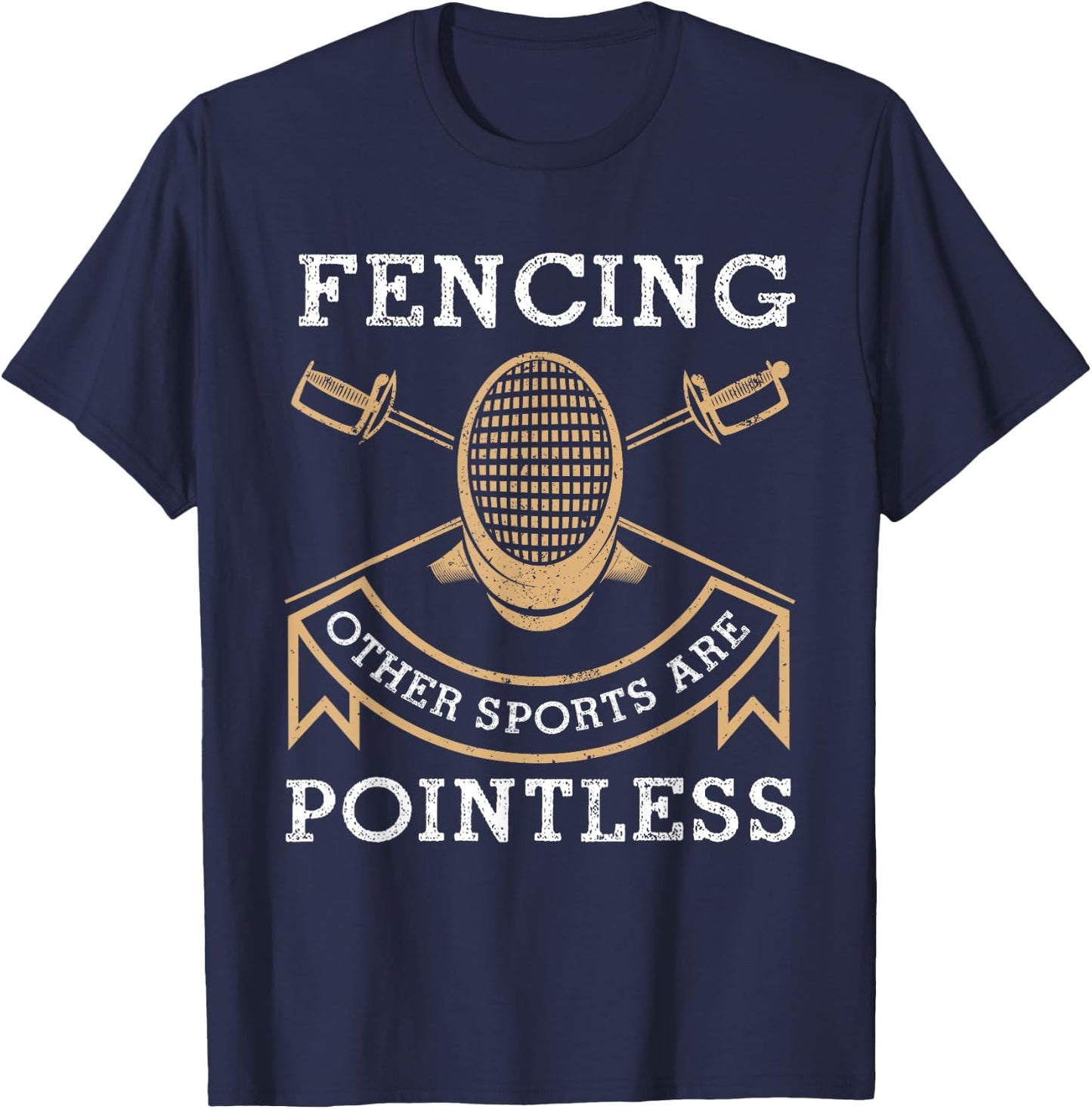 Funny Fencing Design Women Kids Fencing Sport Fencer T-Shirt - T-Shirt | Navy