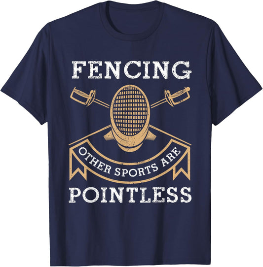 Funny Fencing Design Women Kids Fencing Sport Fencer T-Shirt - T-Shirt | Navy