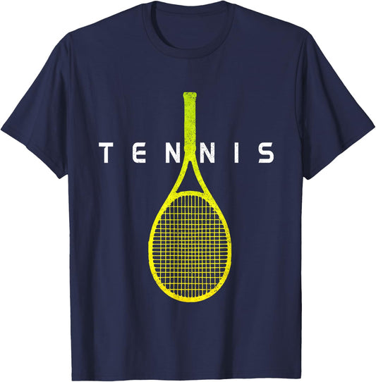Tennis Player Sports T-Shirt - T-Shirt | Navy