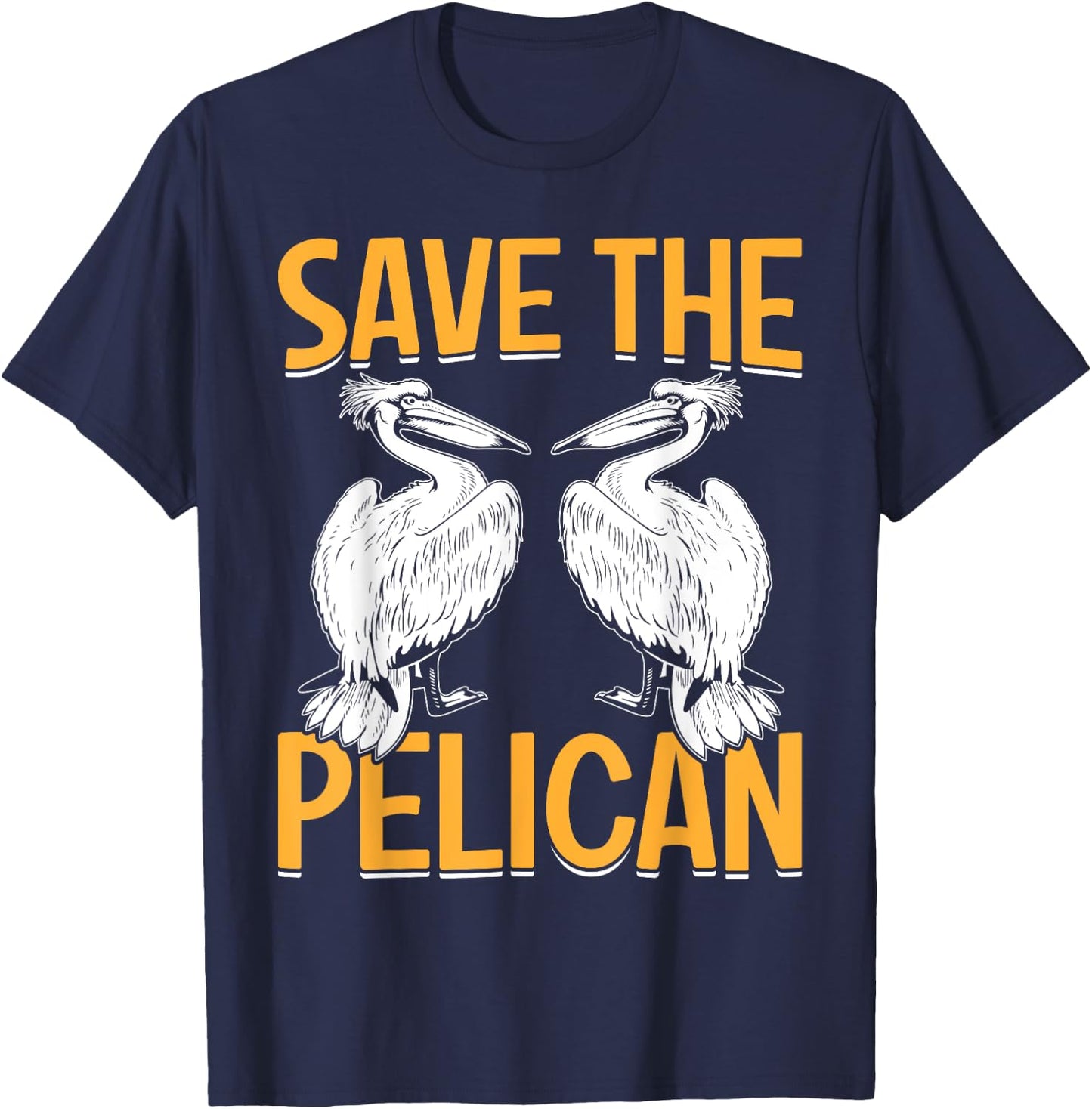 Save The Pelican T-Shirt - T-Shirt | Navy