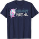 Funny Unicorn Shirt, Ironic Cool Unicorn Heavy Metal Music T-Shirt - T-Shirt | Navy