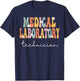 Medical Laboratory Technician Week Groovy Appreciation Day T-Shirt - T-Shirt | Navy