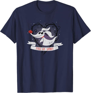 Disney The Nightmare Before Christmas Zero Full Of Spirit T-Shirt - T-Shirt | Navy