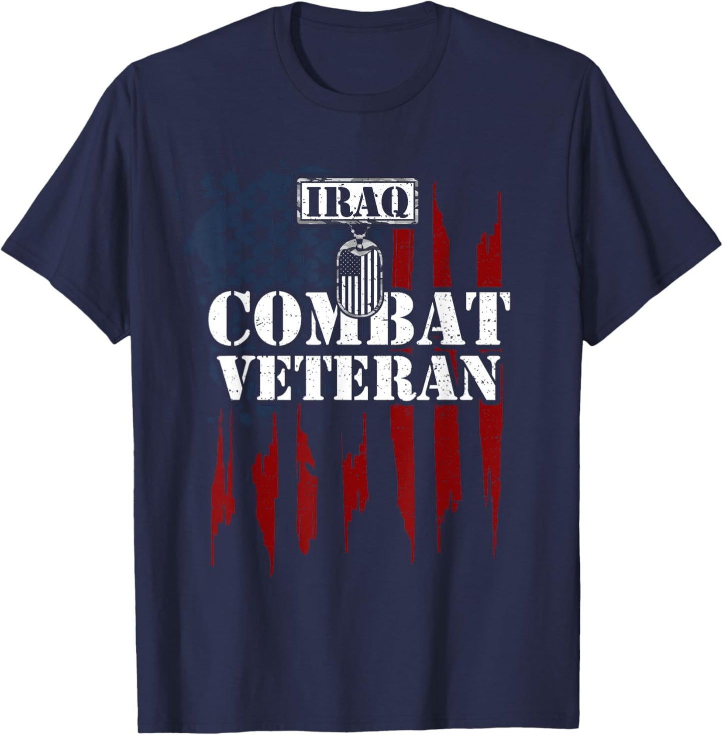 Iraq War: Iraq Combat Veteran - Veteran Sayings T-Shirt - T-Shirt | Navy