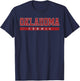 Oklahoma Tennis Red Vintage Text T-Shirt - T-Shirt | Navy