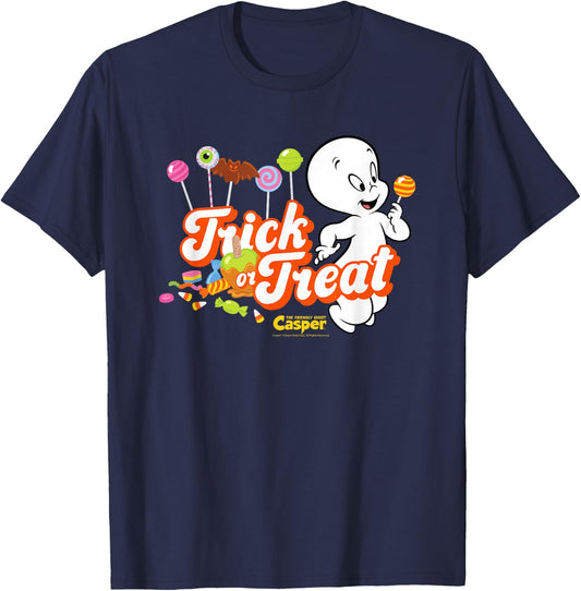 Casper the Friendly Ghost Halloween T-Shirt - T-Shirt | Navy