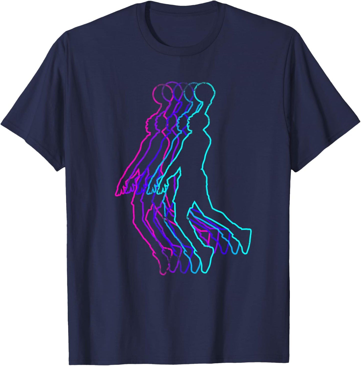 Basketball Kids Youth Player Slam Dunk Teens T-Shirt - T-Shirt | Navy