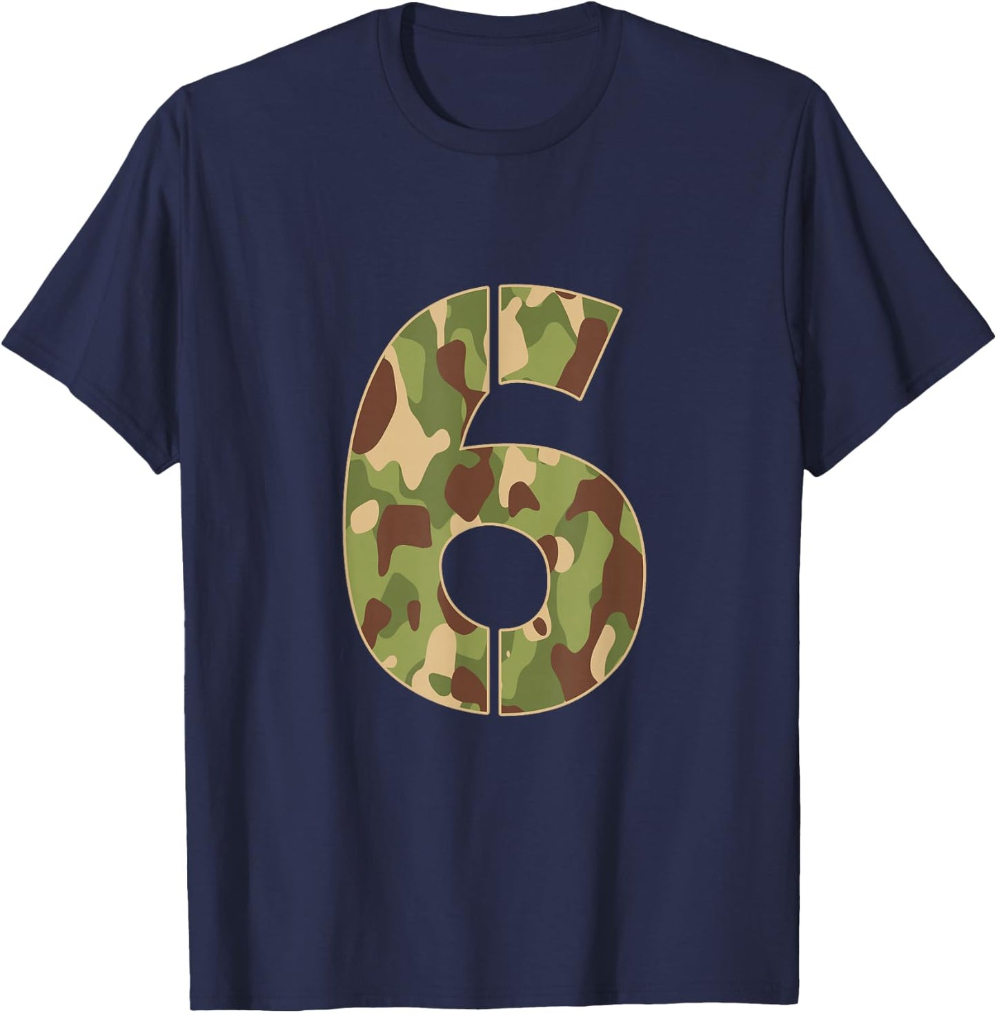 6 Year Old Soldier Military 6th Birthday T-Shirt - T-Shirt | Navy