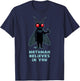 MOTHMAN BELIEVES IN YOU Funny Cryptid Shirt Cryptozoology T-Shirt - T-Shirt | Navy
