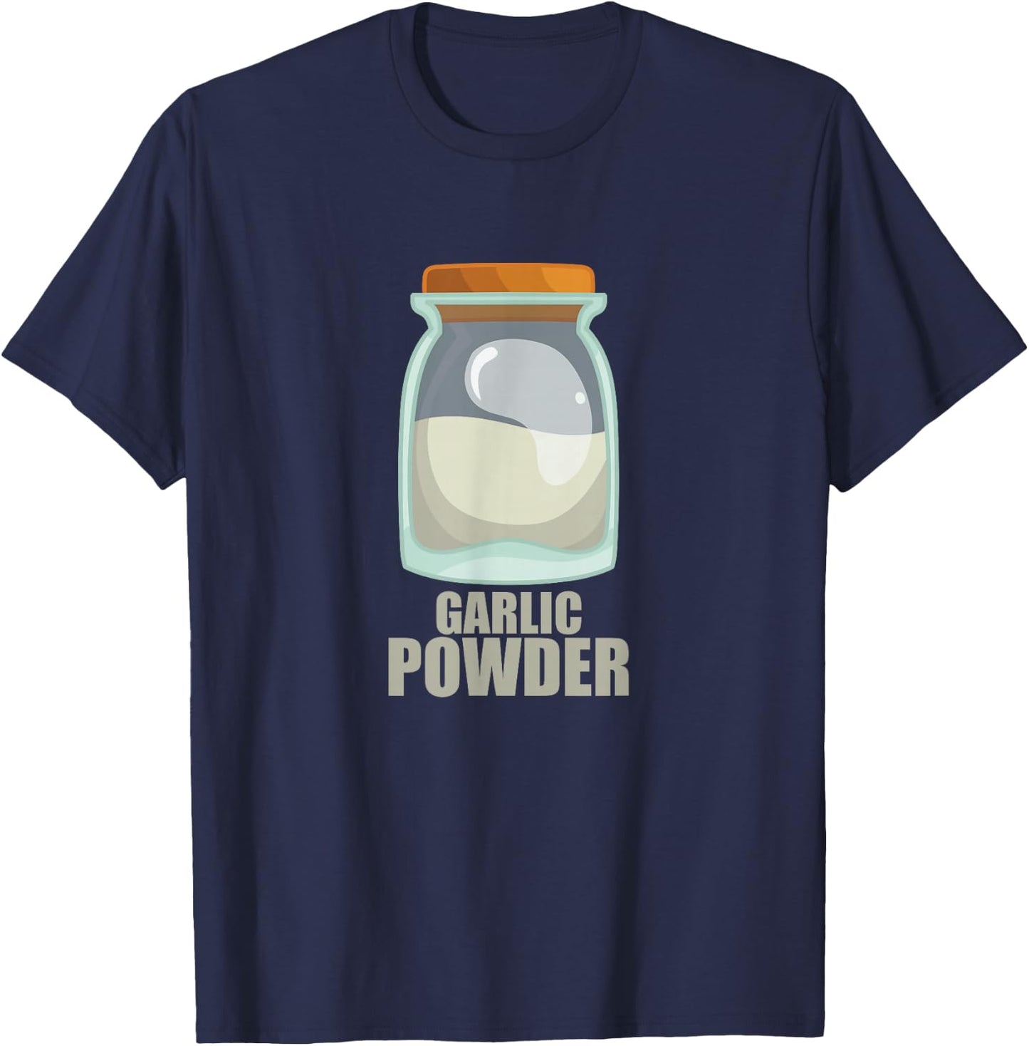 Garlic Powder Spice Flavor Food Cooking T-Shirt - T-Shirt | Navy