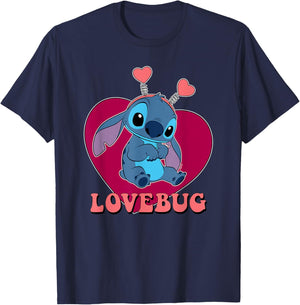 Lilo and Stitch - Lovebug Stitch T-Shirt - T-Shirt | Navy