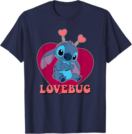 Lilo and Stitch - Lovebug Stitch T-Shirt - T-Shirt | Navy