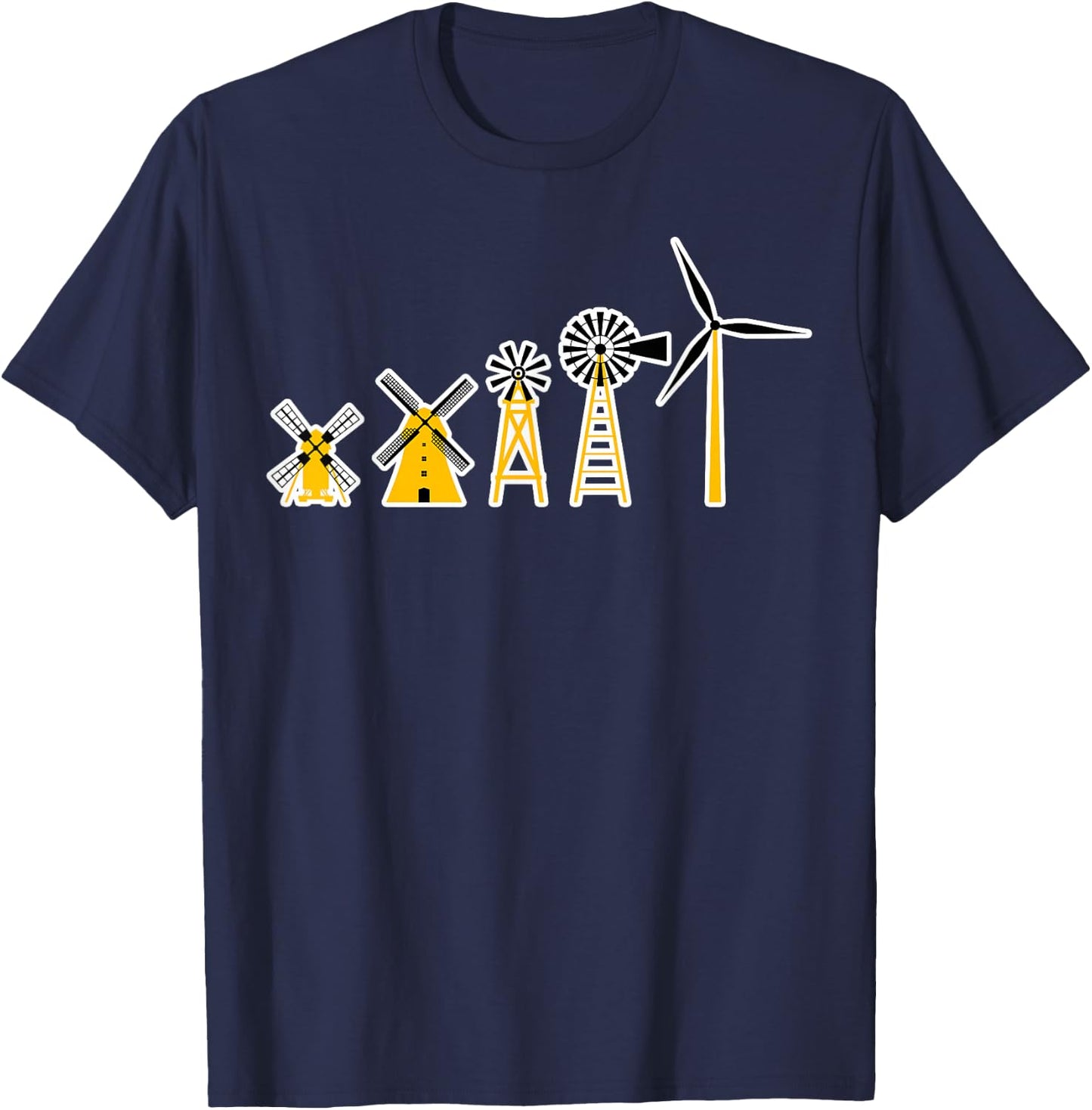 Windmill Technician Windpumps Operator Wind Engineer T-Shirt - T-Shirt | Navy