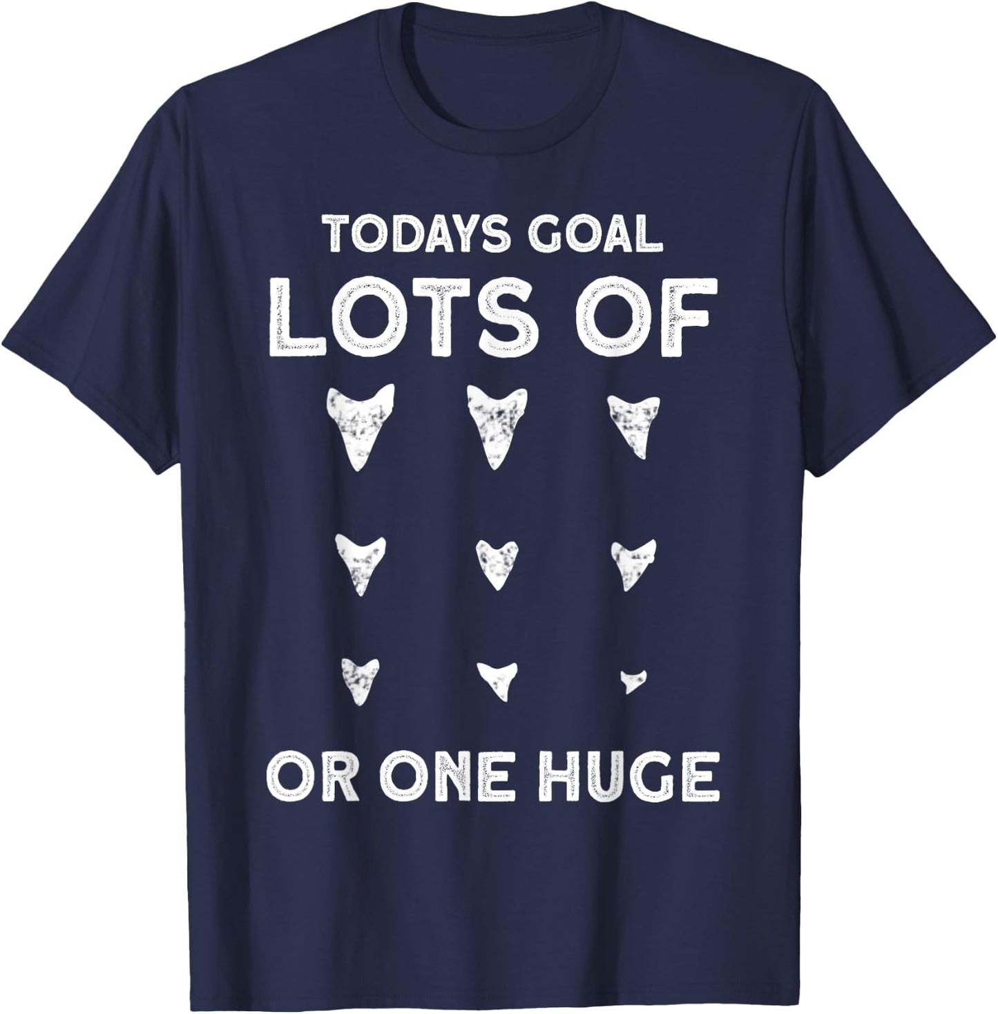 Fossil hunter Shark tooth collector T-Shirt - T-Shirt | Navy