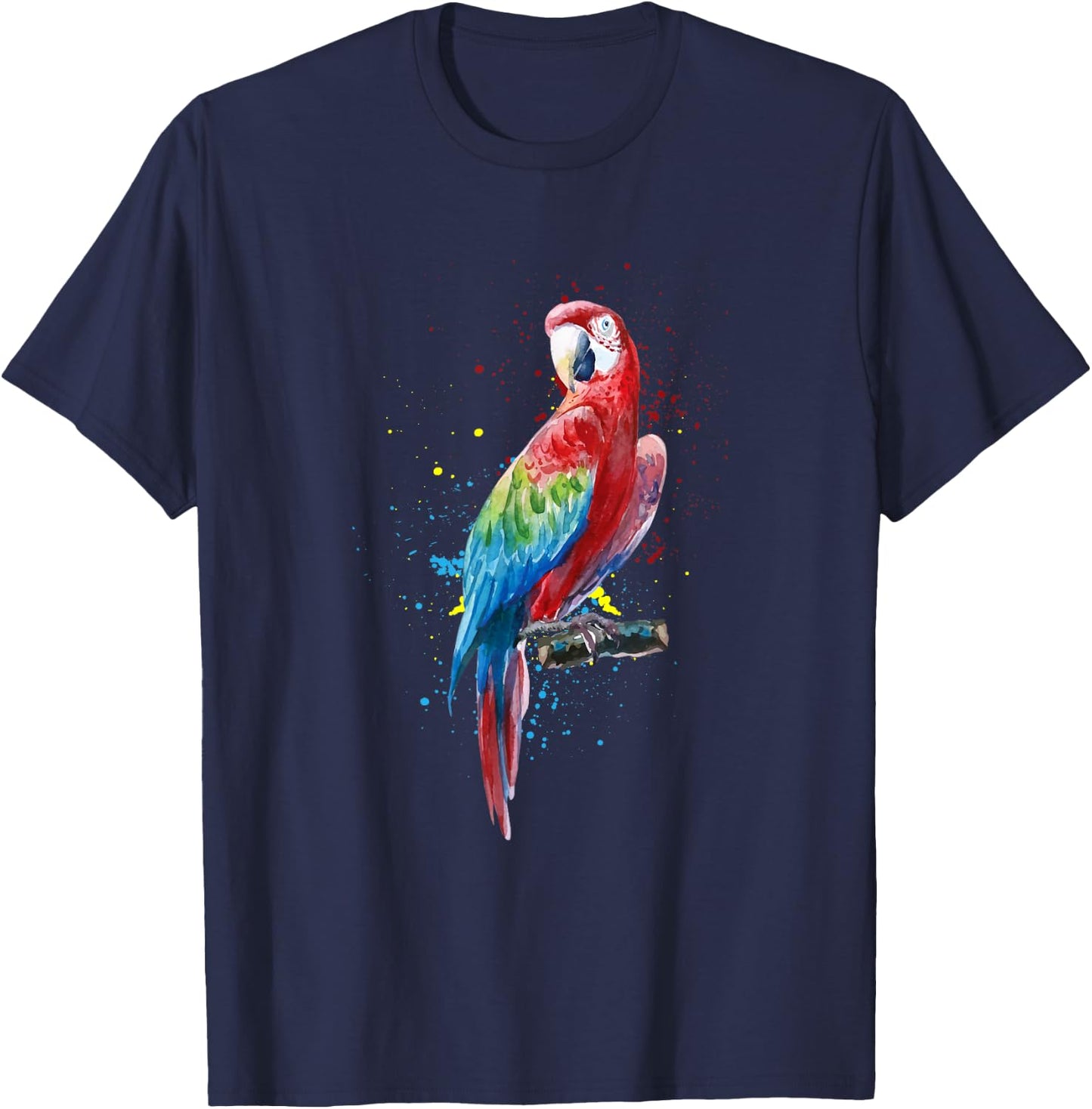 Watercolour Macaw Macaw Shirt Men Macaw Kids T-Shirt - T-Shirt | Navy