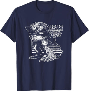 Momo The Missouri Monster T-Shirt - T-Shirt | Navy