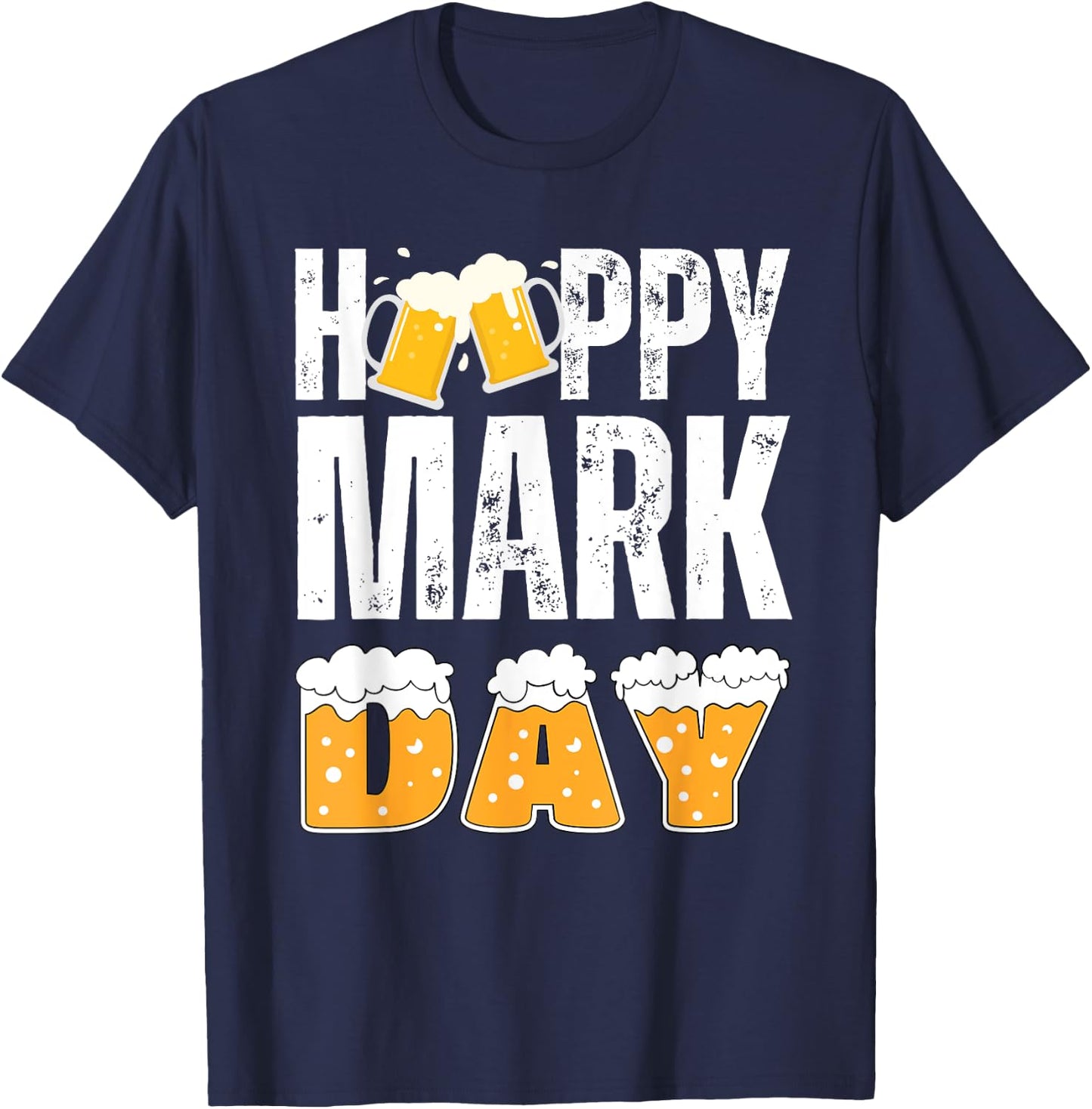 MARK Gifts Family Matching Birthday Personalized Name Idea T-Shirt - T-Shirt | Navy