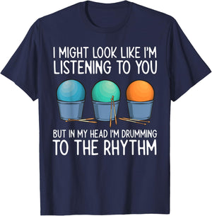 Cardio Drumming Gym Fitness Class Workout T-Shirt - T-Shirt | Navy