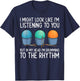 Cardio Drumming Gym Fitness Class Workout T-Shirt - T-Shirt | Navy