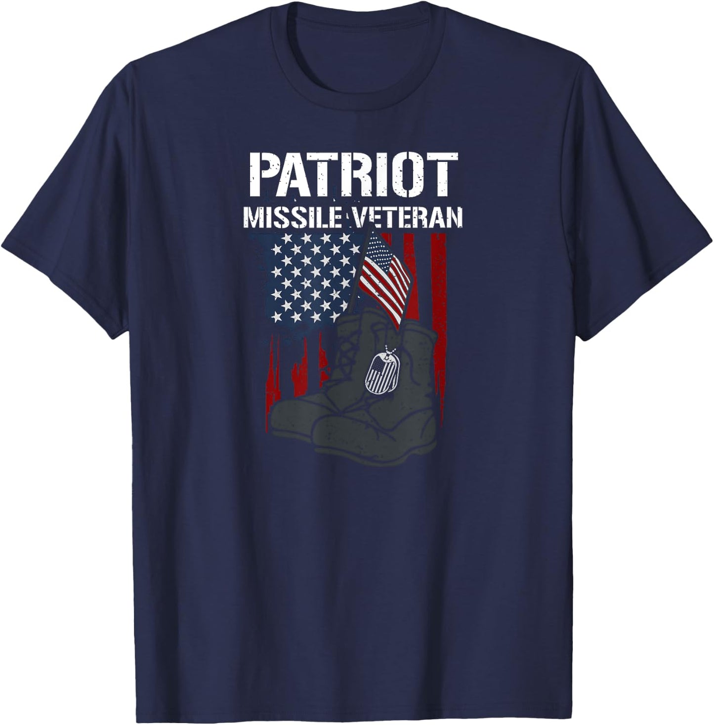 Honor: Patriot Missile Veteran - Memorial Day T-Shirt - T-Shirt | Navy