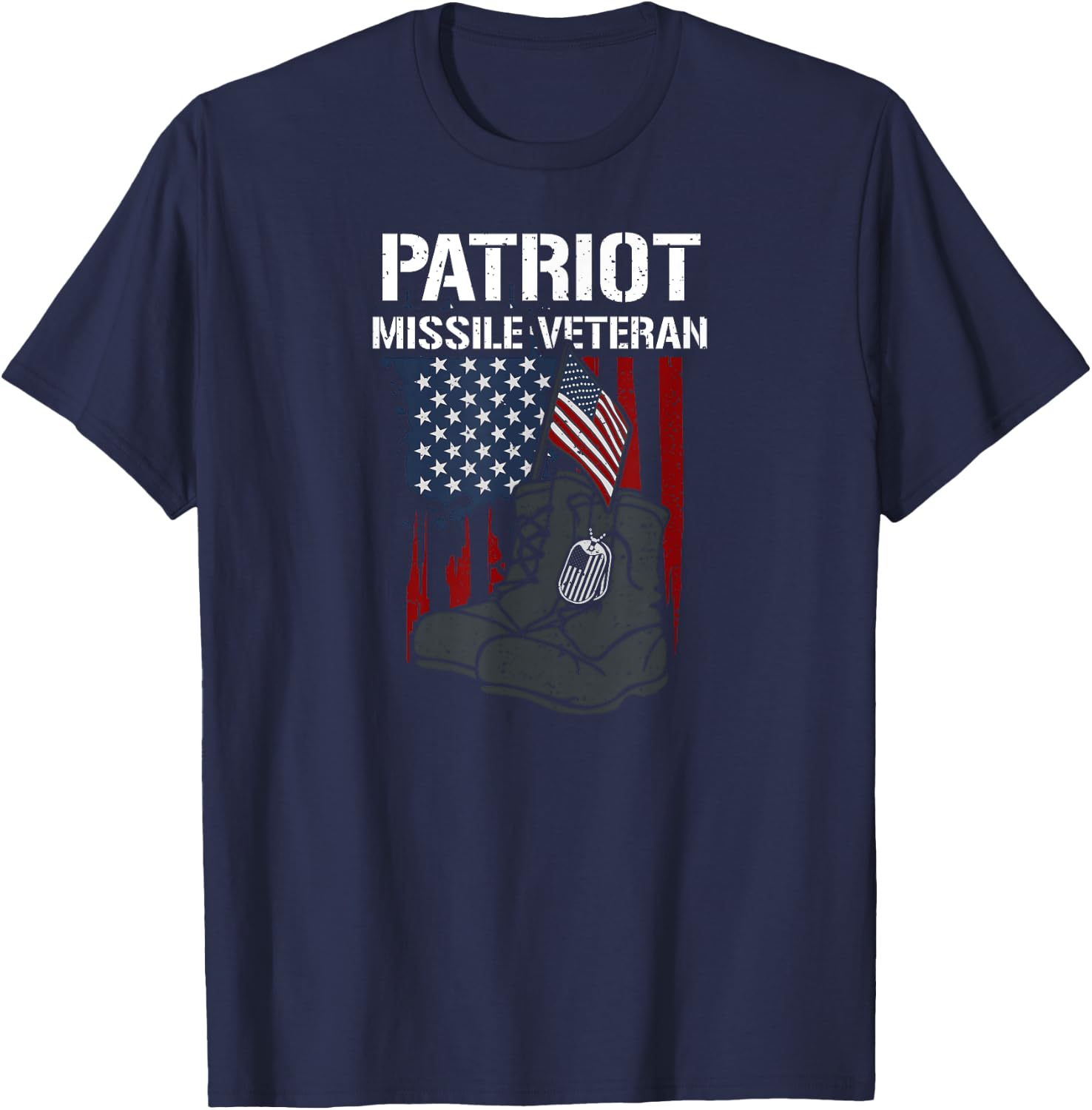 Honor: Patriot Missile Veteran - Memorial Day T-Shirt - T-Shirt | Navy