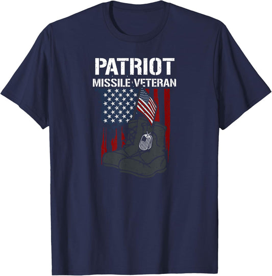 Honor: Patriot Missile Veteran - Memorial Day T-Shirt - T-Shirt | Navy