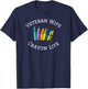 Veteran Wife Crayon Life T-Shirt - T-Shirt | Navy
