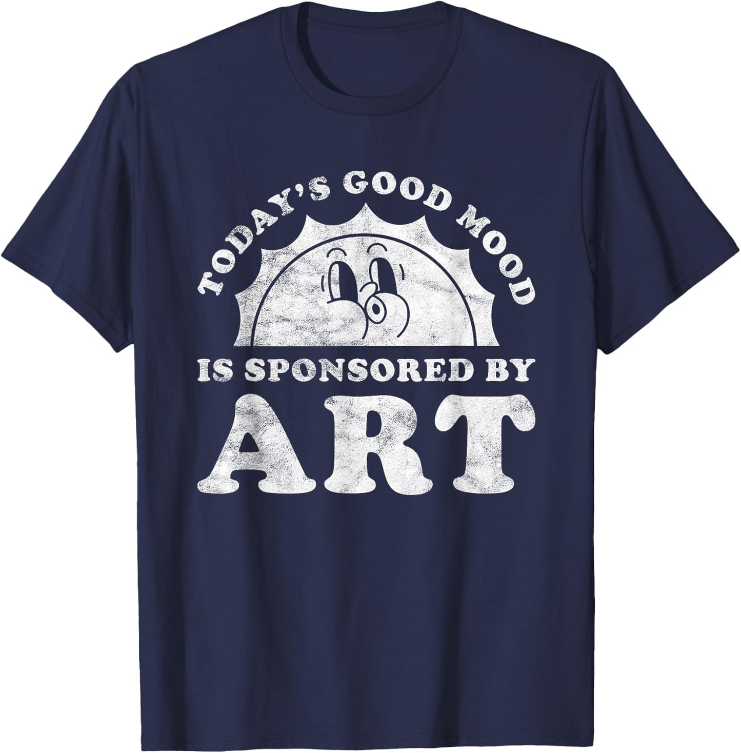 Funny Cute Retro Vintage Art or Art Teacher T-Shirt - T-Shirt | Navy