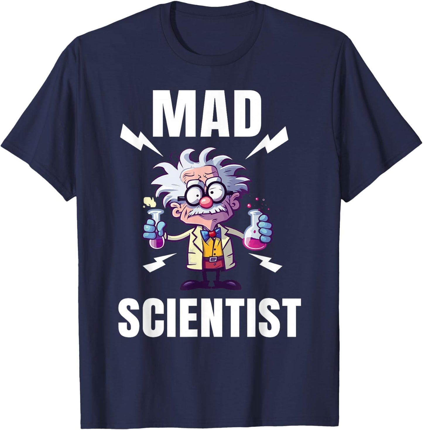 Mad Scientist Shirt Kids Toddler Boys Girls Child Science T-Shirt - T-Shirt | Navy