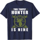 Trophy Hunter Is 9 Years Old Birthday 9th Birthday Squad Kid T-Shirt - T-Shirt | Navy