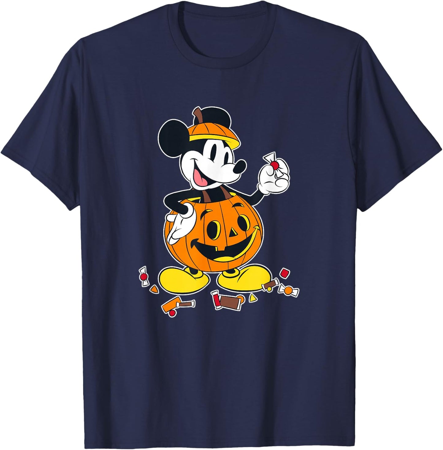 Disney Mickey And Friends Halloween Mickey Pumpkin Costume T-Shirt - T-Shirt | Navy