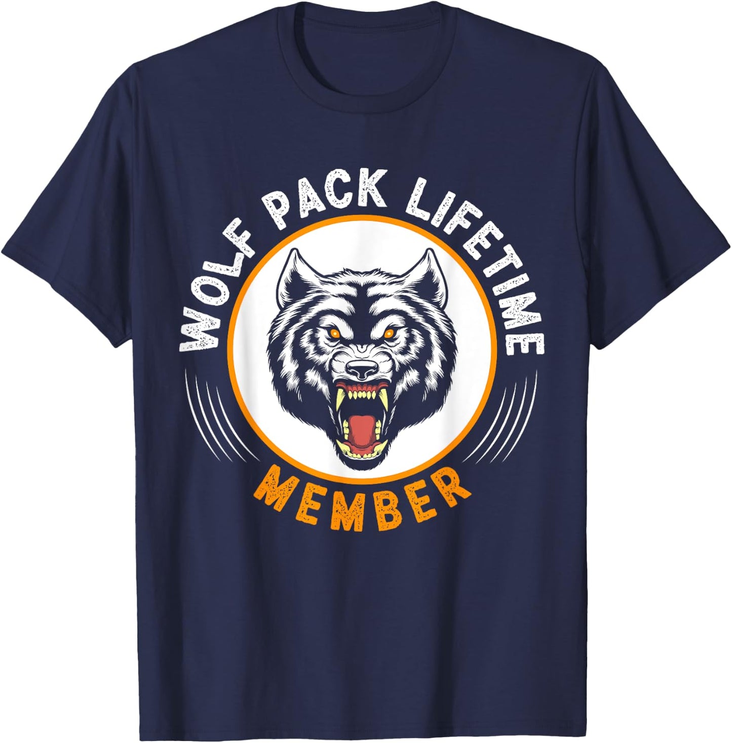 Wolf Pack Lifetime Member T-Shirt - T-Shirt | Navy