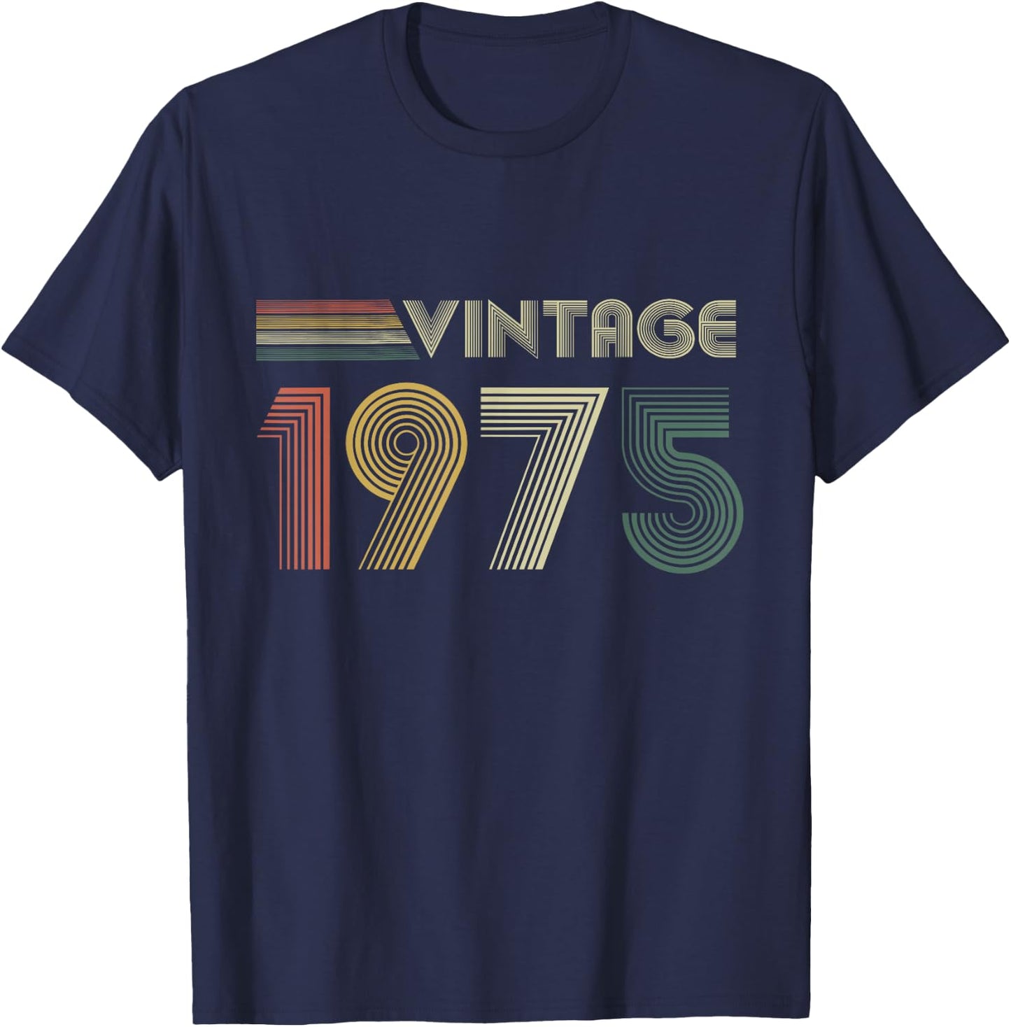 Vintage 1975, 1975 Birthday, 1975 T-Shirt - T-Shirt | Navy