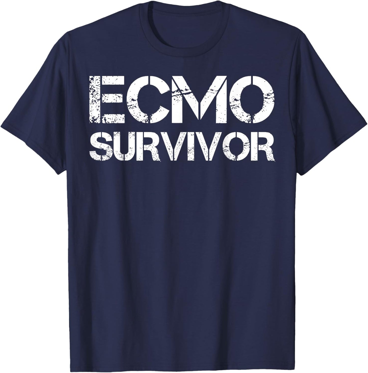 ECMO Survivor T-Shirt - T-Shirt | Navy