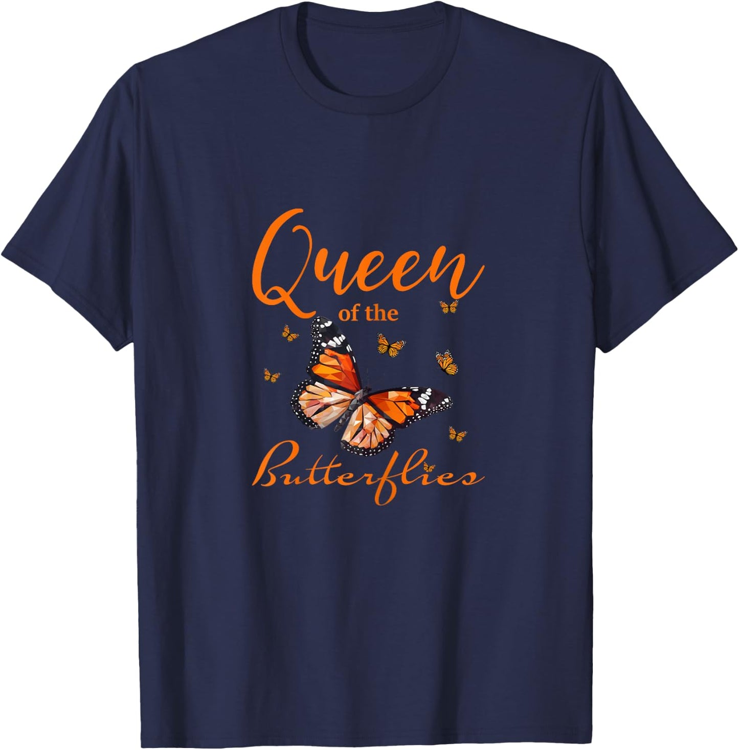 Butterfly Monarch Butterfly Butterflies T-Shirt - T-Shirt | Navy