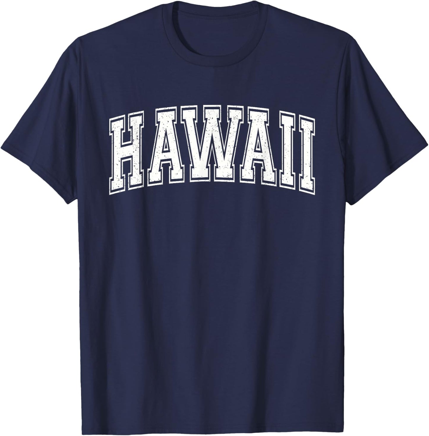 Hawaii Varsity Sports Athletic Jersey Style T-Shirt - T-Shirt | Navy