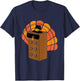 Thanksgiving Building Bricks Turkey Family Matching Funny T-Shirt - T-Shirt | Navy
