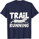 Trail Running Jogging Run Outdoor Sports Rabbit Bunny T-Shirt - T-Shirt | Navy
