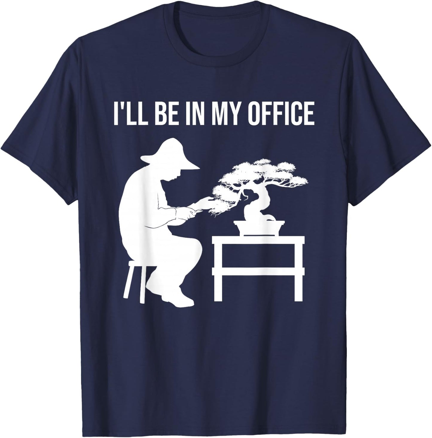 Funny Bonsai Tree Design Women Japanese Gardening T-Shirt - T-Shirt | Navy