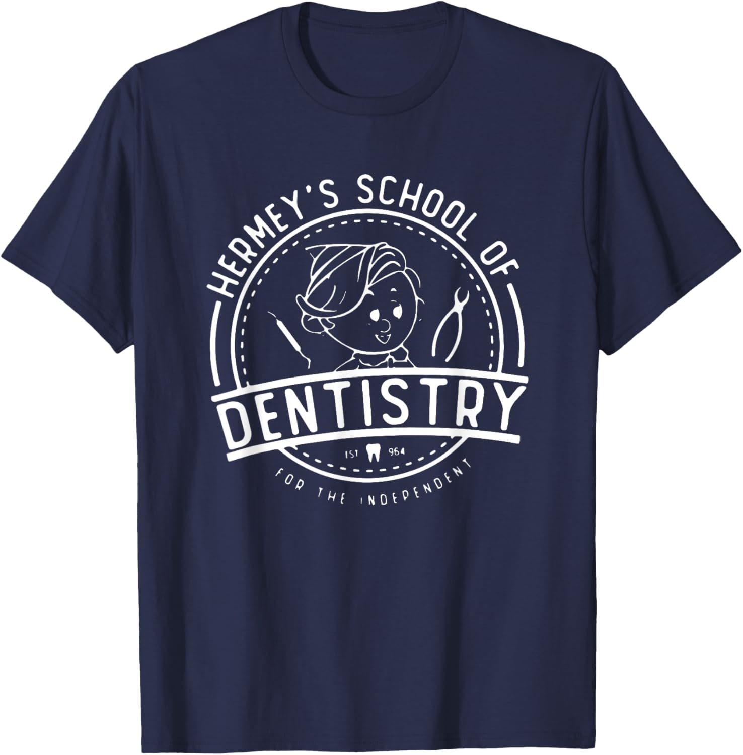 Hermey’s School of Dentistry Christmas Dental Hygienist T-Shirt - T-Shirt | Navy
