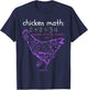 Funny Chicken Math T-Shirt - T-Shirt | Navy