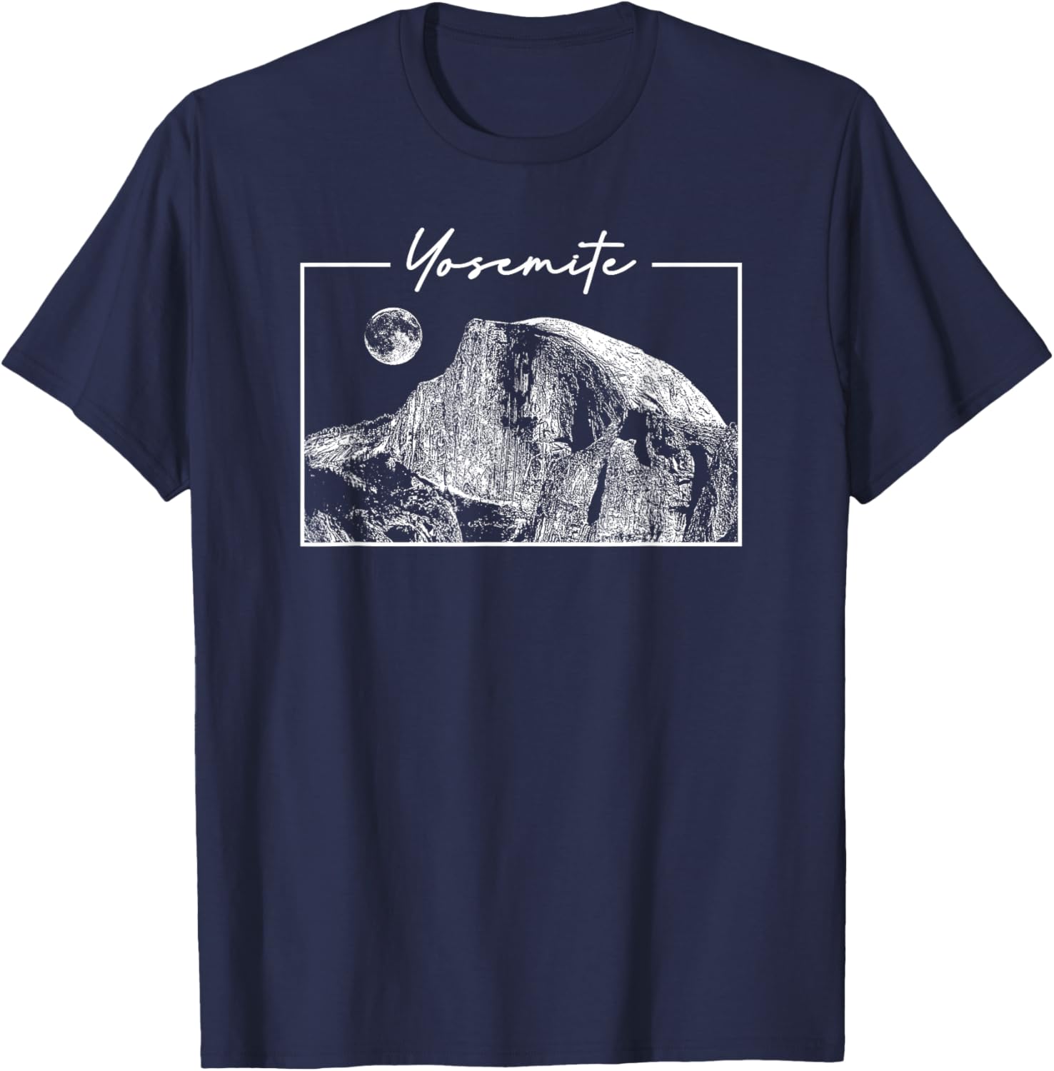 Yosemite California Half-Dome National Park Retro Women T-Shirt - T-Shirt | Navy