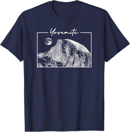 Yosemite California Half-Dome National Park Retro Women T-Shirt - T-Shirt | Navy