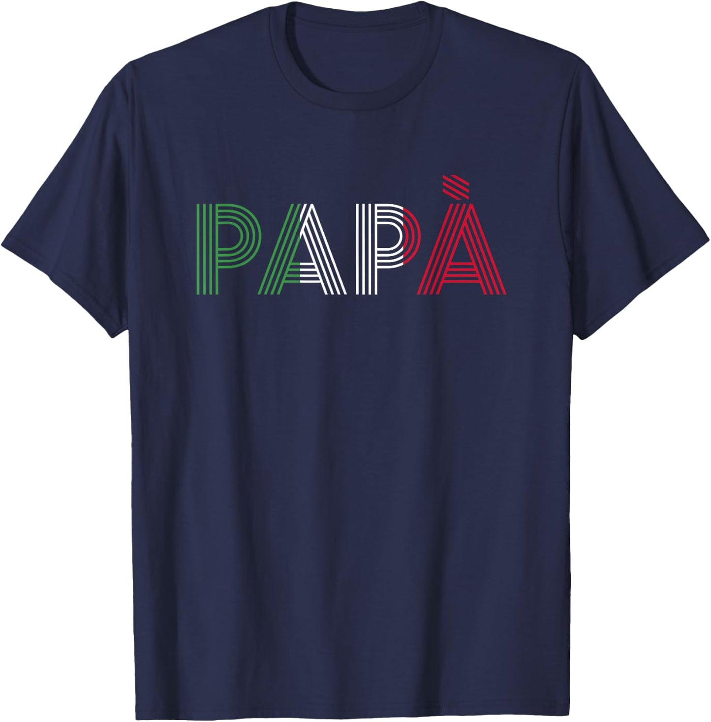 Dad Italian Family Roots Italy Home Country Papà T-Shirt - T-Shirt | Navy