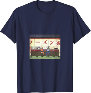 Naruto Shippuden Manga Series Dinner Time T-Shirt - T-Shirt | Navy