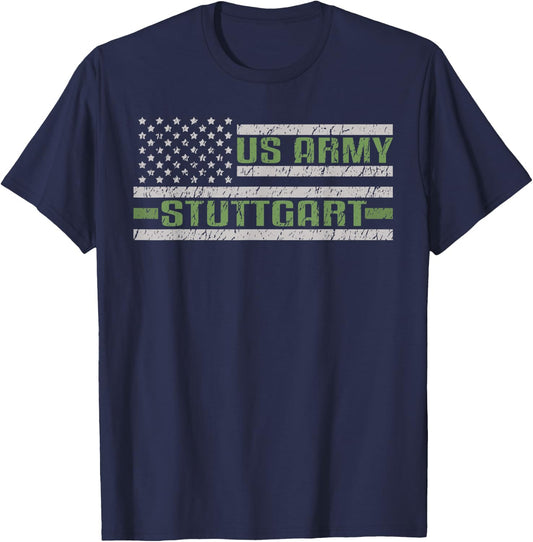 Stuttgart US Military Installation Army Base T-Shirt - T-Shirt | Navy