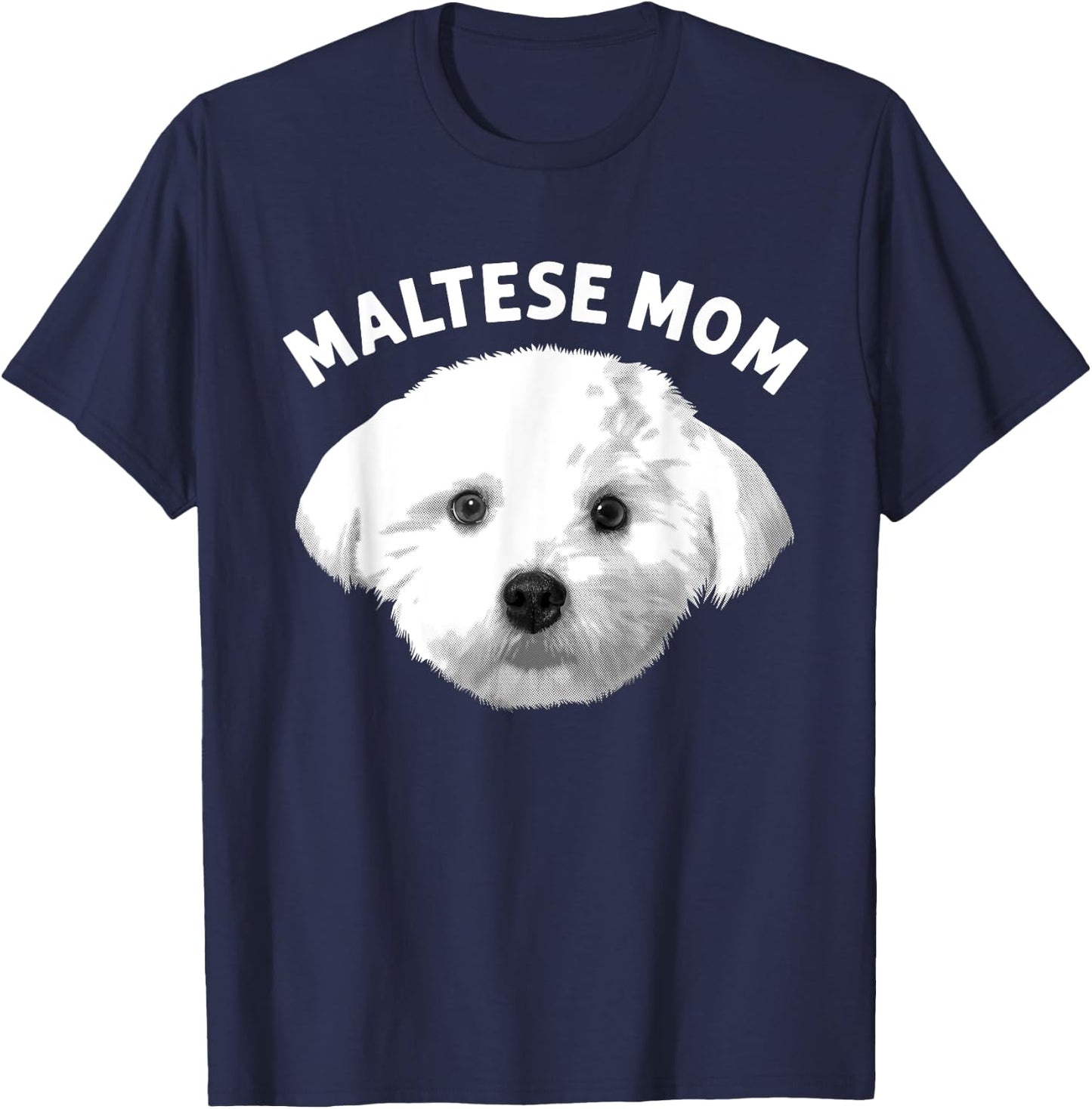 Cool Maltese Mom Girls Dog Groomer Dog Lover Owner T-Shirt - T-Shirt | Navy