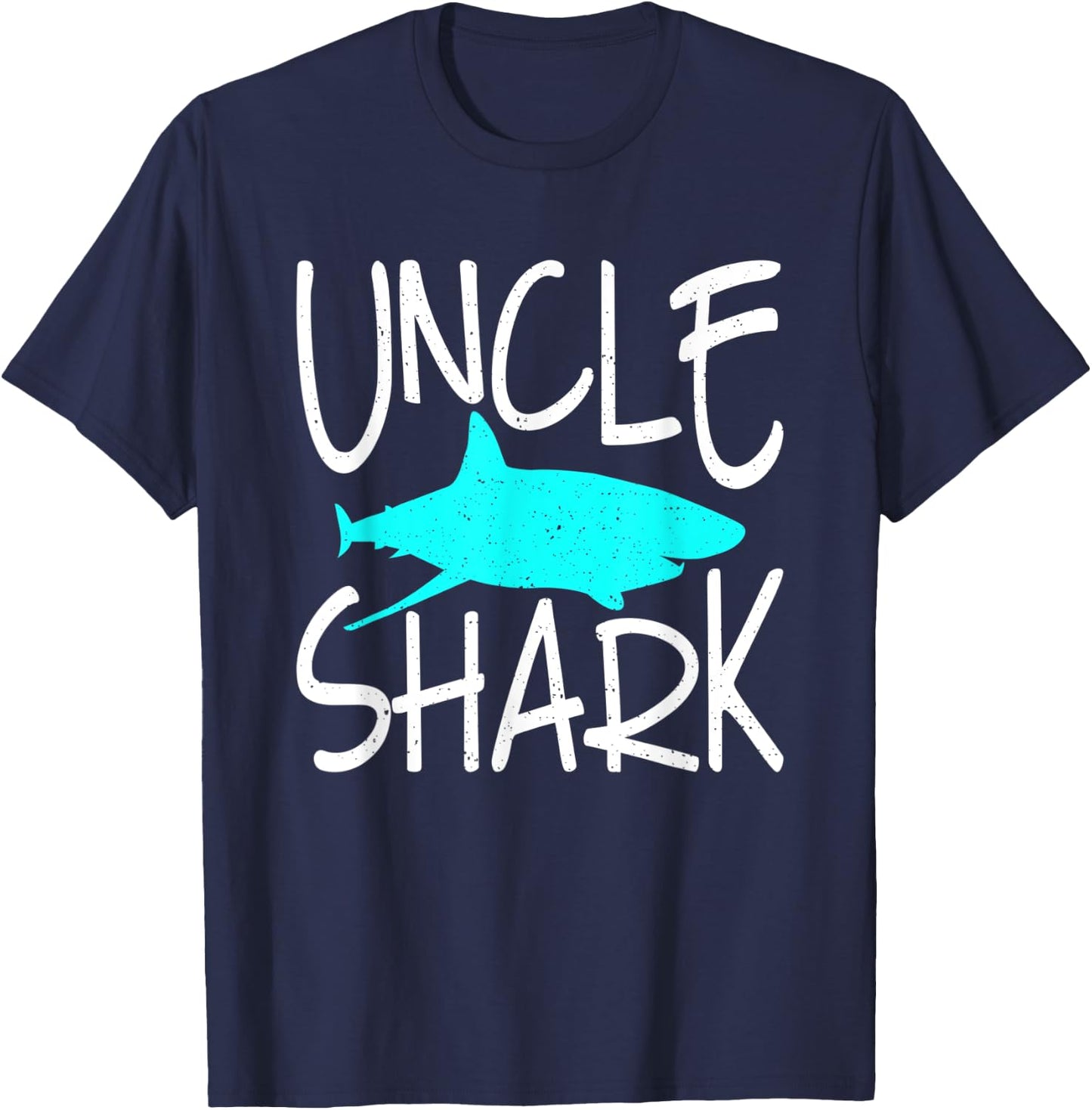 Uncle Shark Family Brother Shark Lover T-Shirt - T-Shirt | Navy