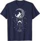 Astrology, Cat, Crescent Moon, Dream Catcher, Esoteric T-Shirt - T-Shirt | Navy