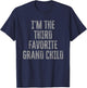 I'm The Third Favorite Grand Child Funny Siblings Family T-Shirt - T-Shirt | Navy